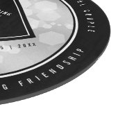 Planche À Découper Élégant 25e anniversaire de Mariage d'argent (Coin)