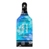 Planche À Découper Élégant 41ème anniversaire Mariage de Topaz Bleu (Devant)