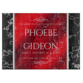 Planche À Découper Élégant 42e anniversaire du Mariage Jasper (Devant)