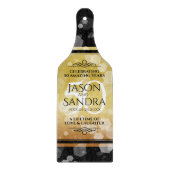 Planche À Découper Élégant 50e anniversaire de Mariage d'or (Devant)