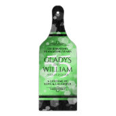 Planche À Découper Élégant 55e anniversaire de Mariage d'émeraude (Devant)