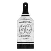 Planche À Découper Élégant 60e anniversaire de Mariage de diamant (Devant)