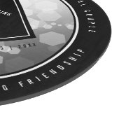 Planche À Découper Élégant 70e anniversaire de Mariage Platinum (Coin)