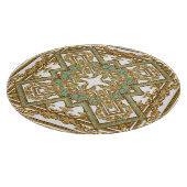 Planche À Découper Elégant baroque doré, design ornemental. (Coin)