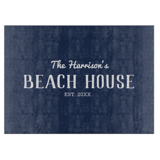 Planche À Découper Elégant Beach House (Devant)