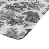 Planche À Découper Elégant Black White Rustic Horses Toile (Coin)