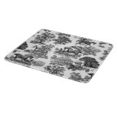 Planche À Découper Elégant Black White Rustic Horses Toile (Coin)