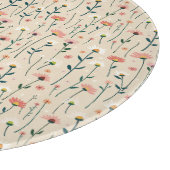 Planche À Découper Elégant Boho Chic Fleur sauvage Cutboard moderne (Coin)