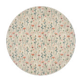 Planche À Découper Elégant Boho Chic Fleur sauvage Cutboard moderne (Devant)