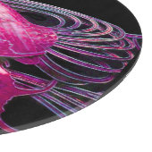 PLANCHE À DÉCOUPER ELÉGANT CACK EN GÂTEAU NOIR DE FUCHSIA ROSE (Coin)