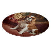 Planche À Découper Elegant Cavalier King Charles Personalized Glass (Coin)