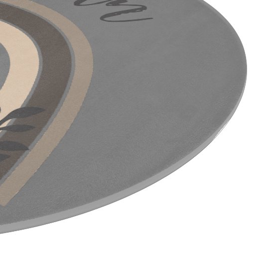 Planche À Découper Élégant Citrouille noir d'automne noir arc-en-ciel (Coin)