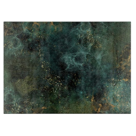 Planche À Découper Élégant émeraude profonde  (Devant)