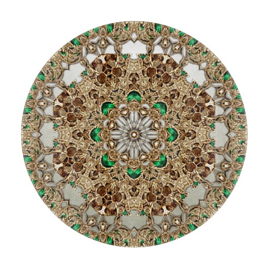 Planche À Découper Elegant Gold Ornate Cutting Board (Devant)