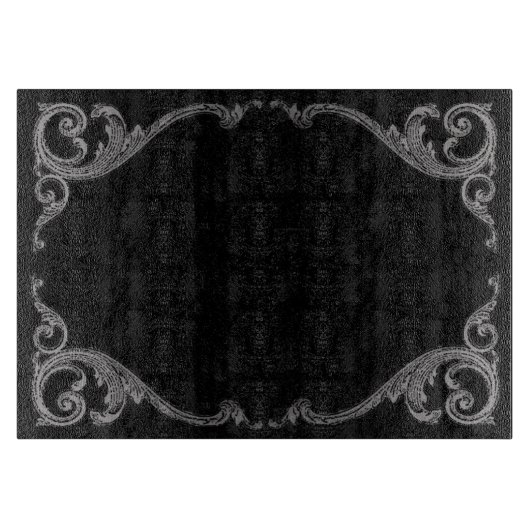 Planche À Découper Elégant Goth Swirl Design Cutboard (Devant)