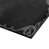 Planche À Découper Elégant Goth Swirl Design Cutboard (Coin)
