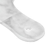 Planche À Découper Élégant marbre noir blanc Monogramme initial (Coin)