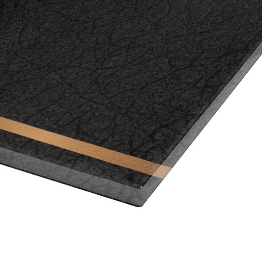 Planche À Découper Élégant moderne monogrammed chic unique or noir (Coin)