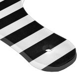 Planche À Découper Élégant Monogramme noir blanc or personnalisé (Coin)