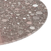 Planche À Découper Élégant Monogramme Or Rose (Coin)