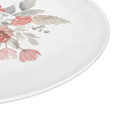 Planche À Découper Élégant Monogramme rose pâle Dusty (Coin)