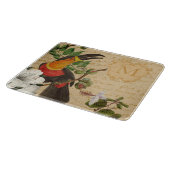 Planche À Découper Élégant Monogramme Toucan (Coin)