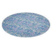 Planche À Découper Élégant motif floral bleu (Coin)