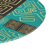 Planche À Découper Élégant Motif géométrique Tribal Africain (Coin)