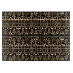 Planche À Découper Élégant noir et or Art Déco vintage des années 192