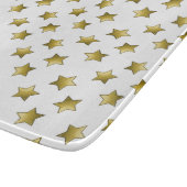 Planche À Découper Élégant or étoiles motif blanc (Coin)