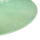 Planche À Découper Elégant Ornate Zen Mandala Rosette Tons verts (Coin)