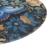 Planche À Découper Elégant Papillon Bleu William Morris Inspiré (Coin)