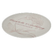 Planche À Découper Élégant premier Noël nouveau Monogramme Coupe (Coin)