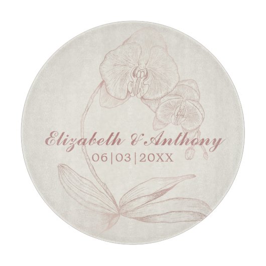 Planche À Découper Élégant premier Noël nouveau Monogramme Coupe (Devant)