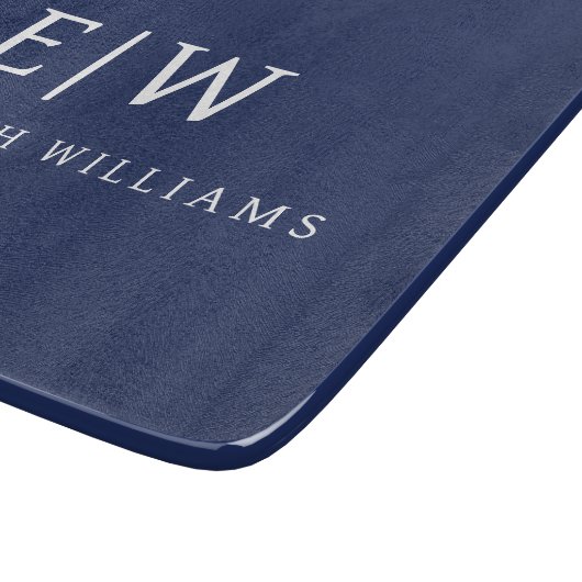 Planche À Découper Élégant professionnel simple Monogramme minimalist (Coin)