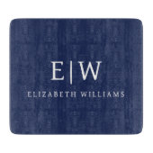 Planche À Découper Élégant professionnel simple Monogramme minimalist (Devant)