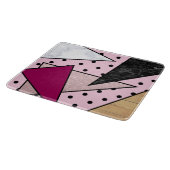 Planche À Découper Elégant rose géométrique parties scintillant en or (Coin)