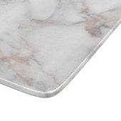 Planche À Découper Elégant Rose Marbre blanc Or Modèle tendance (Coin)