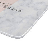 Planche À Découper Élégant rougissent le bloc de marbre rose et blanc (Coin)