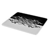 Planche À Découper Élégant style arlequin Abstrait noir et blanc (Coin)