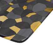 Planche À Découper Elegant stylish gold grey and black mosaic (Coin)