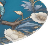 Planche À Découper Élégant turquoise Kingfisher Bird Floral (Coin)