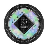 Planche À Découper Élégante 34e anniversaire du Mariage Opal (Devant)