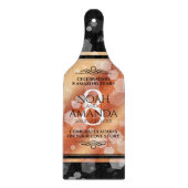 Planche À Découper Élégante 8ème anniversaire du Mariage de bronze (Devant)