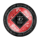 Planche À Découper Élégante célébration du 40e anniversaire du Mariag (Devant)