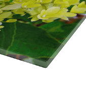 Planche À Découper Élégante Chartreuse Vert Limelight Hydrangea (Coin)