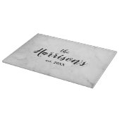 Planche À Découper Élégante cuisine Mariage en marbre sur mesure (Coin)