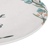 Planche À Découper Élégante famille botanique Dusty Blue Sage (Coin)