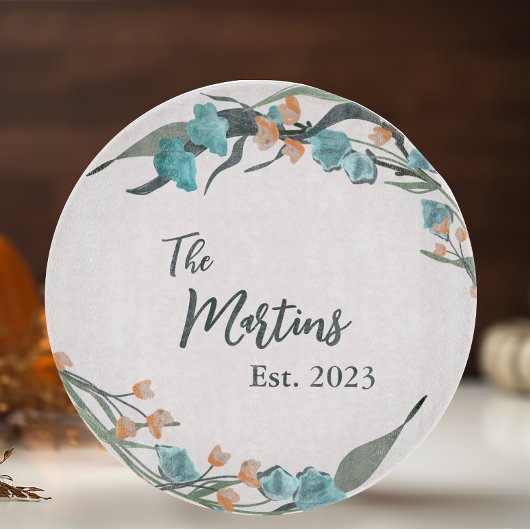 Planche À Découper Élégante famille botanique Dusty Blue Sage