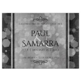 Planche À Découper Élégante fête du 10e anniversaire du Mariage de Ti (Devant)